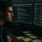 AI Vulnerability-Finding Models reviewed on a workstation with code and security notes