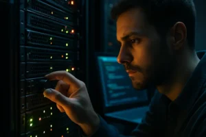 Workbench view of configuration vulnerabilities in an AI lab network
