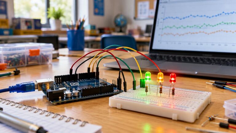 Arduino Data Freshness Monitor: Three-LED Class Build