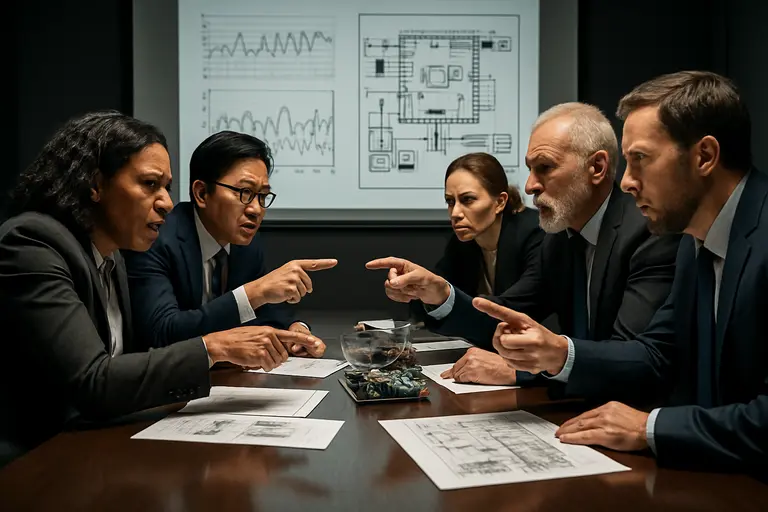 Procurement team comparing equipment documentation and electrical drawings
